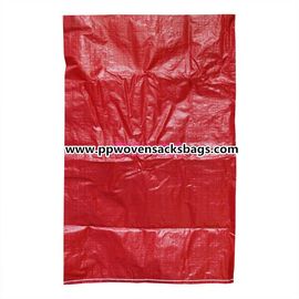 चीन पैकिंग प्लास्टिक छर्रों / खाद्य / रासायनिक लिए अनुकूलित लाल पीपी बुना बैग / 25 किलो पीपी बोरियों आपूर्तिकर्ता